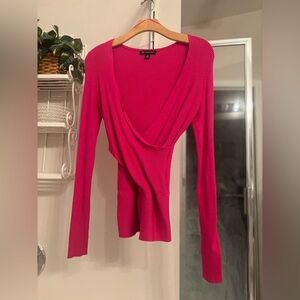 INC International Concepts Fuchsia Knit Top